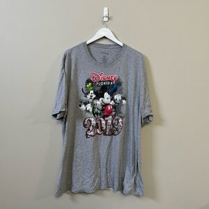 Disney Florida 2019 Mickey & friends grey short sleeve unisex graphic t-shirt